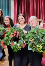 Wreath Making Workshop at H.D.F.D.P
