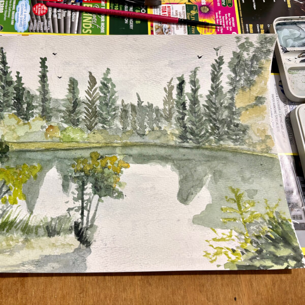 4 Week Watercolour Course review by Lisa Vallente-Osborne - Lancaster