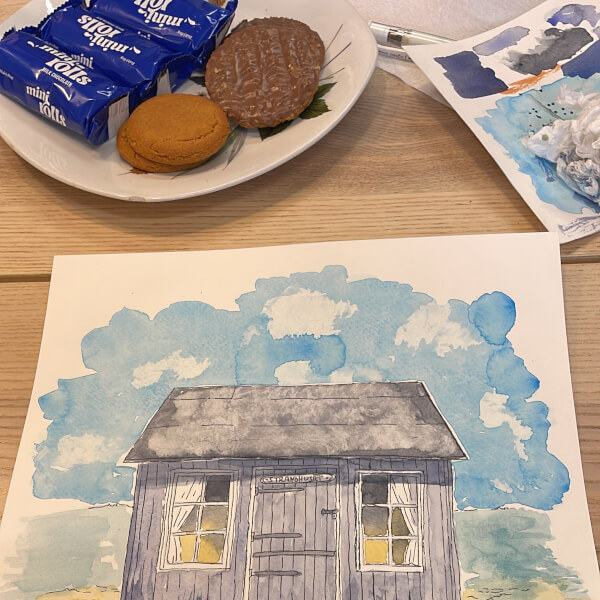 Beginners Ink and Watercolour Sketchalong Workshop review by Maria Smith - Leicester
