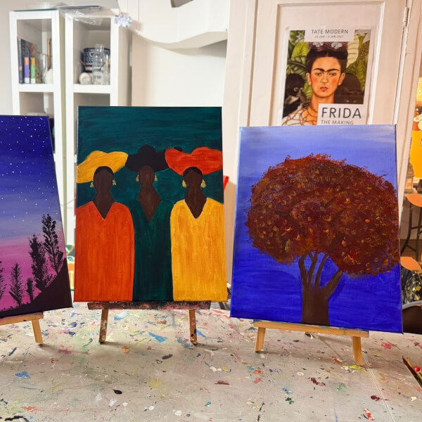 BYOB Paint and Sip Experience review by Ramya Logathas - London