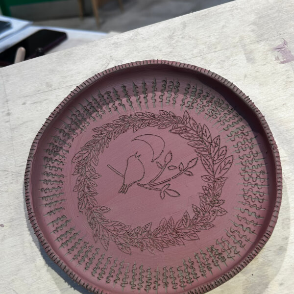Ceramic Plate Carving Workshop review by Jessica Farr - Bristol