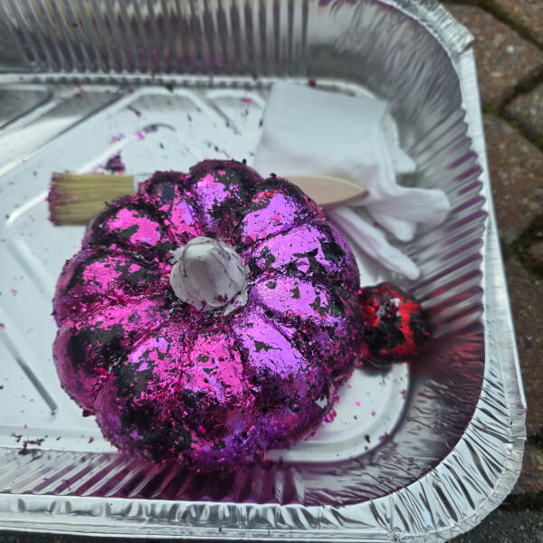 Fabulous Foiled Pumpkins Workshop review by Aimee Tennent - Newport
