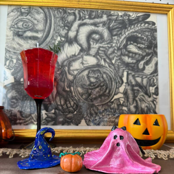Halloween Air-Dry Clay Ghosts Workshop review by Faye McCluskey - Edinburgh