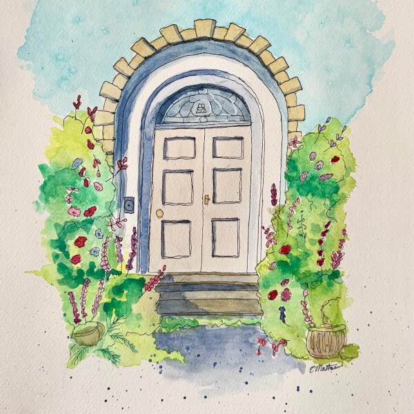 Improvers Ink and Watercolour Sketchalong Workshop review by Elaine Matthews - Leicester