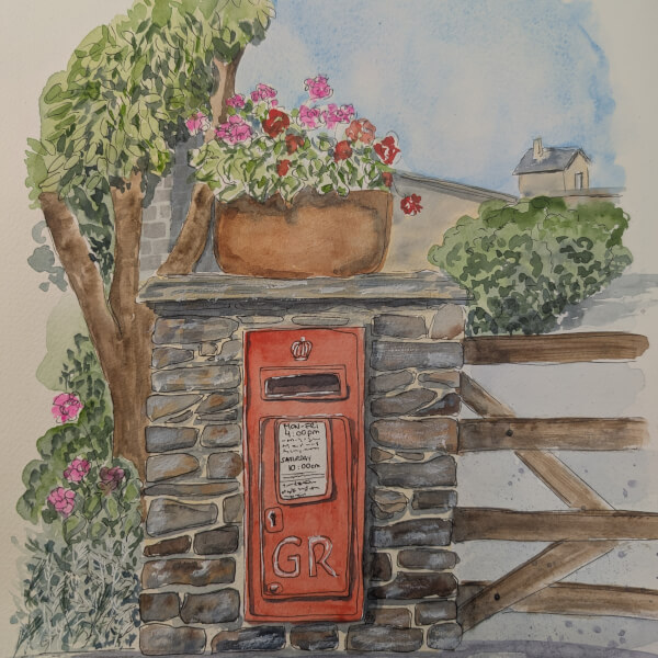 Improvers Ink and Watercolour Sketchalong Workshop review by Muriel Funck - Leicester