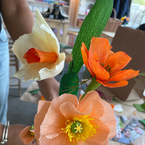 Paper Flower Making Workshop review by Jeanette Foyster, Sheila Scurrey - London