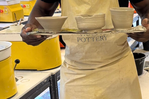 Pottery Class Wheel Throwing - BYOB and Pottery Manchester review by Alex Scott-Lindo - Manchester