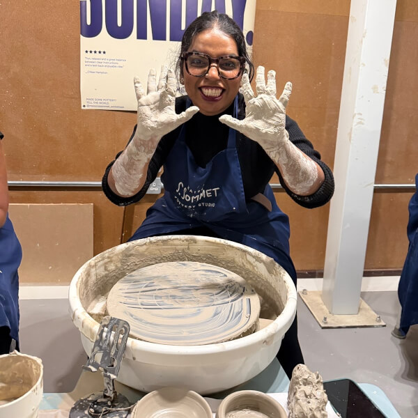 Pottery Wheel Throwing Taster Class review by Dishna Wilson - London