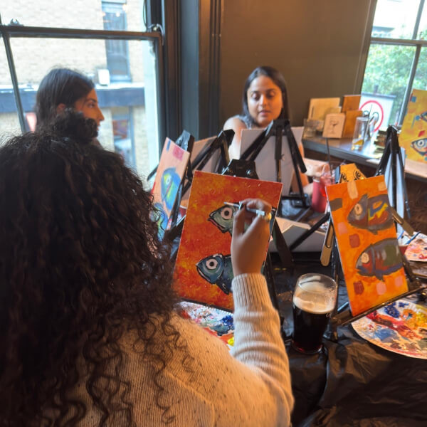 Sip and Paint Workshop review by Sonali Hirani - London