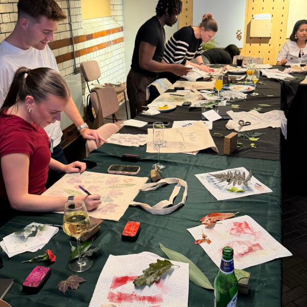 Stamp and Stitch Embroidery and Printmaking - Tote Bags Workshop review by Leah Keirle - Manchester