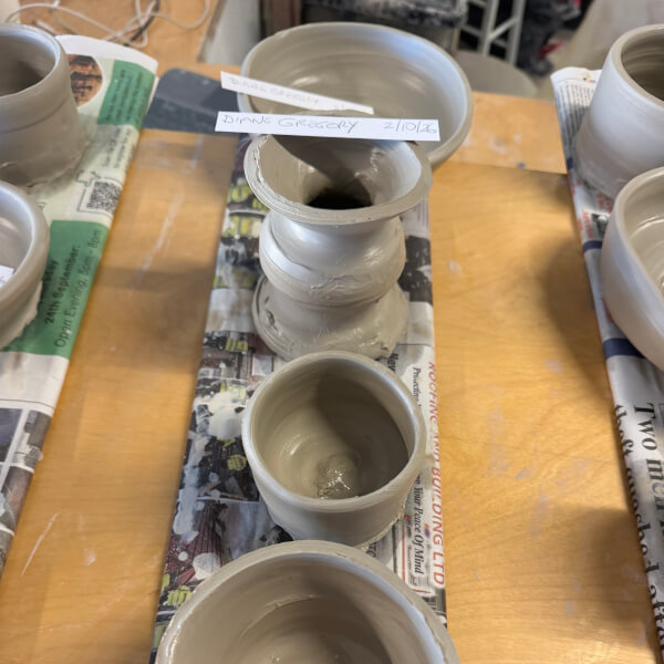 Wheel Throwing Pottery Class - BYOB and Pottery review by Diane Gregory - London